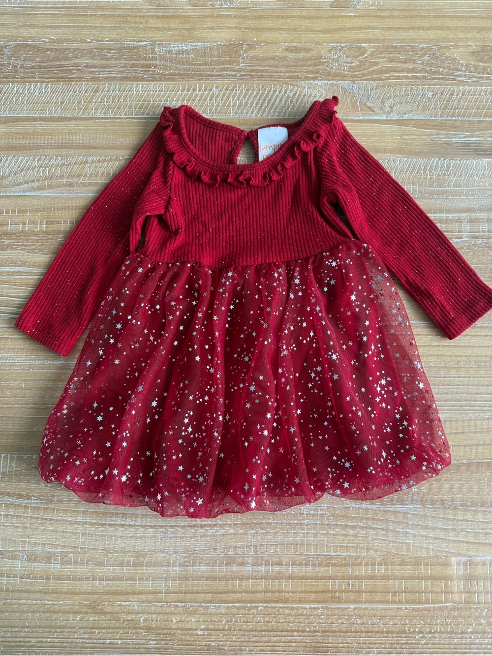 Red Star Tulle Toddler Dress